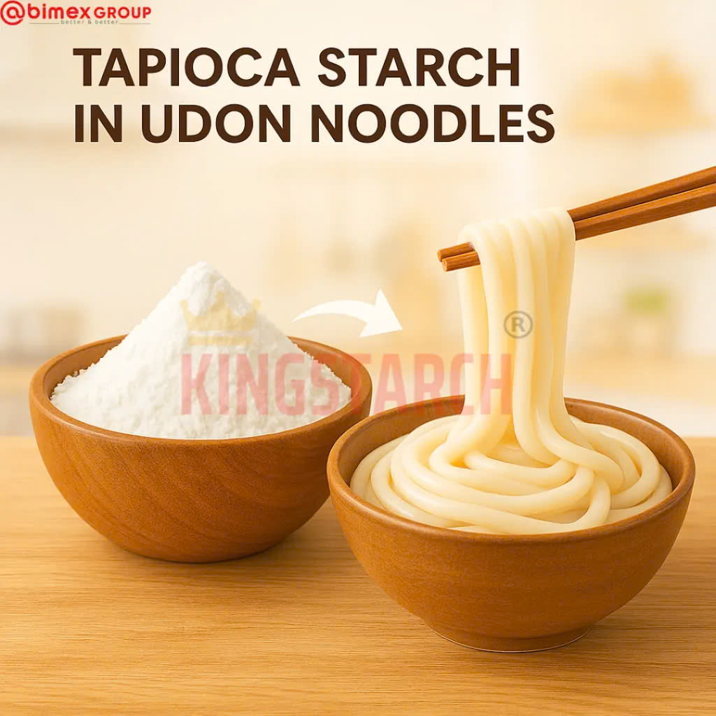 Udon noodles with modified starch E1422