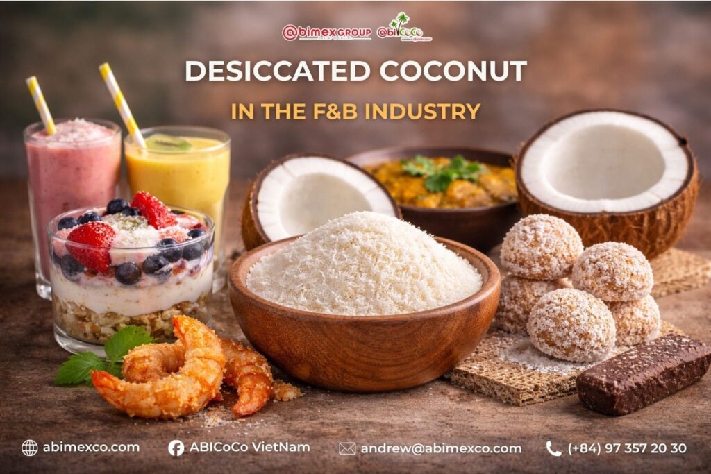 Desiccated coconut