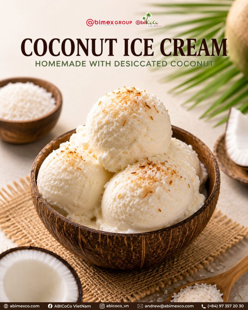 Coconut ice cream