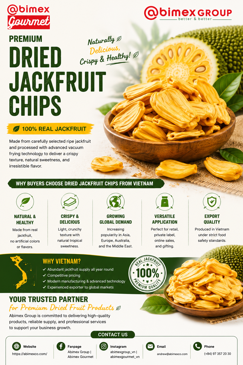Dried Jackfruit Chips from Vietnam: Why International Buyers Are Choosing This Tropical Snack