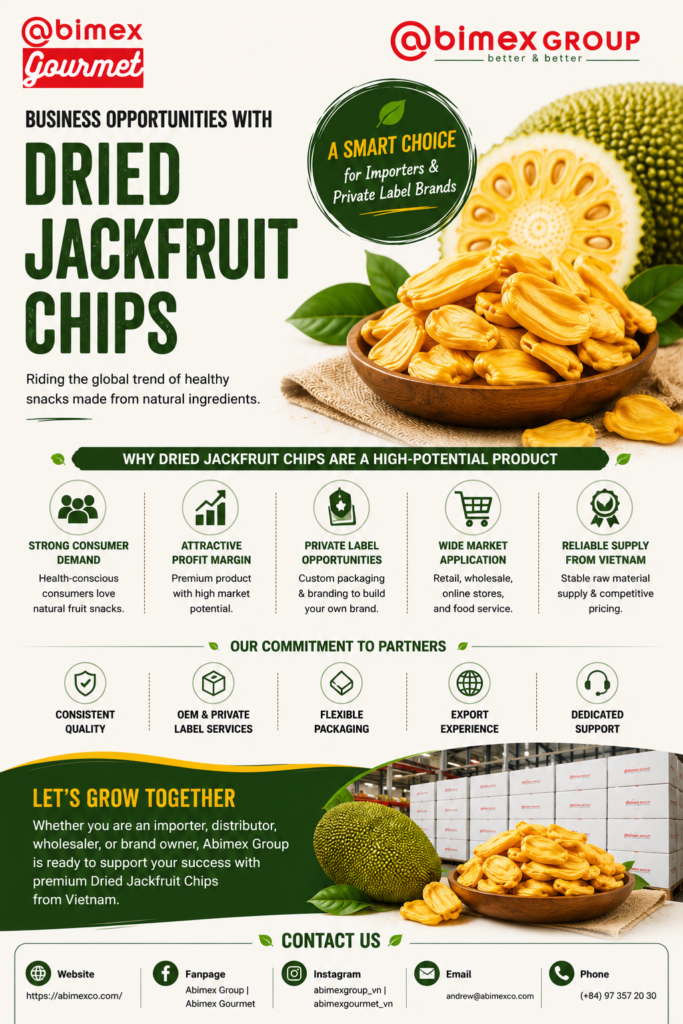 Dried Jackfruit Chips: Business Opportunities for Importers and Private Label Brands