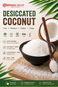 what is desiccated coconut