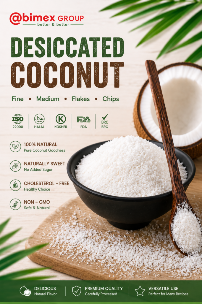 what is desiccated coconut