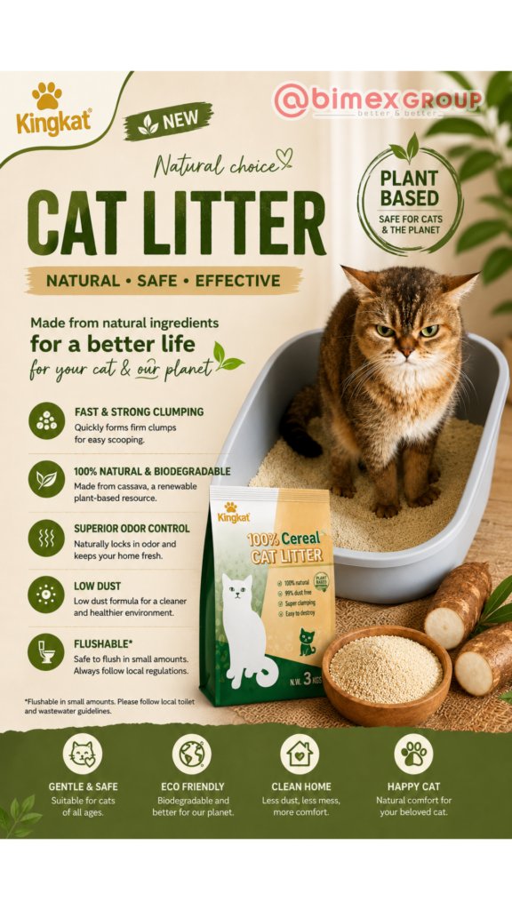 Cassava Cat Litter: The Natural and Eco-Friendly Choice for Modern Cat Owners