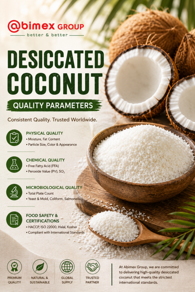 desiccated coconut quality